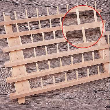 60 Spools Solid Wood Sewing Embroidery Thread Stand Holder Rack(ODIS-WH0001-01)-5