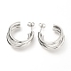 304 Stainless Steel Half Hoop Earrings(X-EJEW-C501-18P)-1