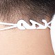 Crochet d'oreille réglable en plastique pour le couverture de bouche(AJEW-TA0017-04)-7