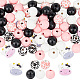 120Pcs 7 Styles Cow Theme Painted Natural Wood Beads(WOOD-GO0001-08)-1