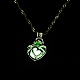 Ожерелья с подвесками в форме сердца из светящегося сплава(NJEW-F284-07B)-1