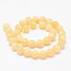 Natural Yellow Jade Beads Strands(G-K115-10-10mm)-2