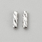 925 Sterling Silver Tube Beads, Platinum, 5x1.5mm, Hole: 0.9mm(STER-WH0004-060C-P)