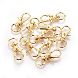 Alloy Swivel Lobster Claw Clasps, Swivel Snap Hook, Jewellery Making Supplies, Golden, 30.5x11x6mm, Hole: 5x9mm(IFIN-E548Y-G)