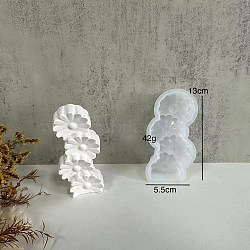 Decoration DIY Silicone Mold, Resin Casting Molds, for UV Resin, Epoxy Resin Craft Making, Flower, 130x70x27mm, Inner Diameter: 120x46mm(DIY-K077-02B)