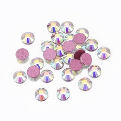 Glass Rhinestone Cabochons, Grade AA, Flat Back & Faceted, Half Round, Crystal AB, SS6, 1.9~2.0mm, about 1440pcs/bag(RGLA-A019-SS6-A101)