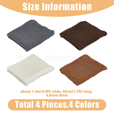 4Pcs 4 Colors Polyester Elastic Baby Wrap Cloth Blanket Swaddle Fabrics(DIY-FH0006-55)-2