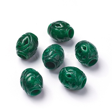 Perles naturelles en jade du Myanmar/jade birmane(G-L495-07B)-2