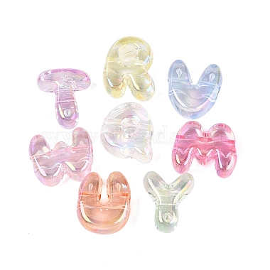 UV Plating Transparent Acrylic Beads(OACR-Q204-08)-2