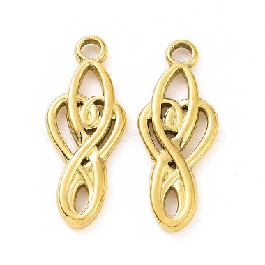 Real 18K Gold Plated Infinity 304 Stainless Steel Pendants