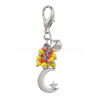 Orange Moon Glass Pendant Decorations