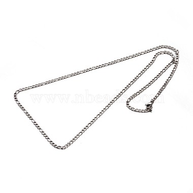 304 Stainless Steel Figaro Chain Necklaces(NJEW-P047-47)-2