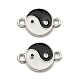 Alloy Enamel Flat Round Connector Charms(PALLOY-K012-13P)-1