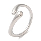 Brass Snake Open Cuff Rings for Women(RJEW-G288-06P)-1