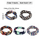 5Pcs 5 Colors Boho Criss Cross Headbands Elastic Headbands(OHAR-GF0001-19)-2