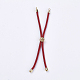 Création de bracelets à cordon torsadé en nylon(MAK-F018-01G-RS)-2