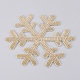 Snowflake Shape Glass Rhinestone Car Stickers(RB-WH0002-02)-2