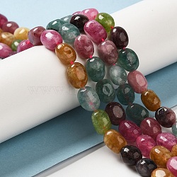 Natural Malaysia Jade Beads Strands, Nuggets, Dyed and Heated, Colorful, 8.5~11.5x7~8x6.5~8mm, Hole: 1.5mm, about 37~38pcs/strand, 14.76''~15.55''(37.5~39.5cm)(G-I283-H02-01)