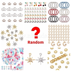 Lucky Bag, Random Style Alloy Rhinestone Beads Charms Pendants Kits, Random Color(DIY-LUCKYBAY-77)