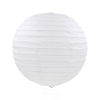 Paper Ball Lantern, Round, White, 25cm