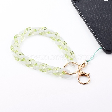 Two Tone Transparent Acrylic Curb Chain Mobile Straps(HJEW-JM00453-04)-4