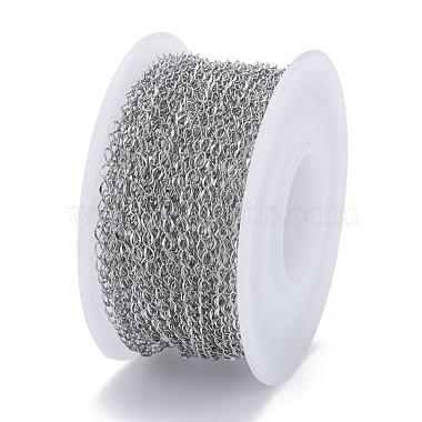 304 Stainless Steel Curb Chains(CHS-L001-56-0.3mm)-6