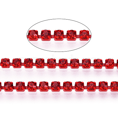 Electrophoresis Iron Rhinestone Strass Chains(CHC-Q009-SS12-B07)-4