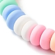 Handmade Polymer Clay Beads Stretch Bracelets for Kids(BJEW-JB06487-02)-5