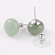 Natural & Synthetic Mixed Stone Stud Earrings(G-F267-09)-3