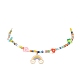 Alloy Enamel Rainbow Pendant Necklace(NJEW-JN04348)-4