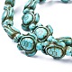 Dyed Synthetic Turquoise Beads Strands(G-M152-10-B)-4