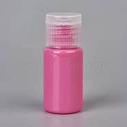 10ml Macaron Color PET Plastic Empty Flip Cap Bottles, with PP Plastic Lids, for Travel Liquid Cosmetic Sample Storage, Cerise, 5.7x2.3cm, Capacity: 10ml(0.34 fl. oz)(MRMJ-WH0025-A-08)