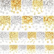 2200Pcs Ocean Themed Alloy and Brass Cabochons, Nail Art Decoration Accessories for Women, Golden & Silver, 7x3mm(MRMJ-OC0002-58)
