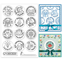 PVC Plastic Stamps, for DIY Scrapbooking, Photo Album Decorative, Cards Making, Stamp Sheets, Stamp Pattern, 16x11x0.3cm(DIY-WH0167-57-0285)