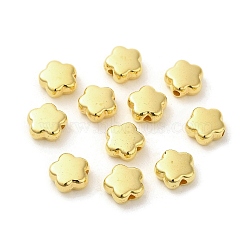 CCB Plastic Beads, Flower, Golden, 9x9.5x4mm, Hole: 1.5mm, about 2083pcs/500g(CCB-P014-02G)
