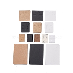 Cardboard Display Cards, Used For Necklace and Earring, Mixed Shapes, Mixed Color, 280pcs/set(CDIS-PH0026-43)