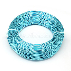 Anodized Aluminum Wire, Bendable Metal Craft Wire, Flexible Craft Wire, for Beading Jewelry Craft Making, Dark Turquoise, 22 Gauge, 0.6mm, 280m/250g(918.6 Feet/250g)(AW-S001-0.6mm-02)