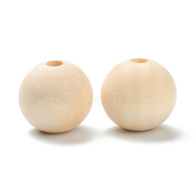 Natural Unfinished Wood Beads(WOOD-XCP0001-19A)-2