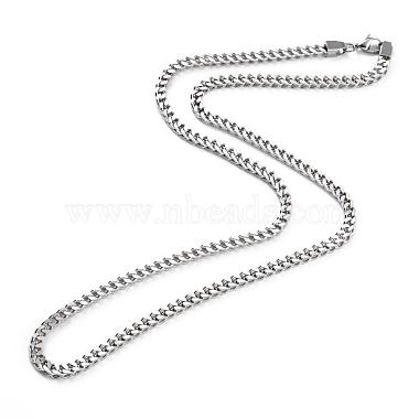 304 Stainless Steel Wheat Chain Necklaces(NJEW-L160-005B-P)-2
