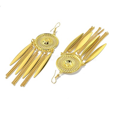 Golden Alloy Chandelier Earrings(EJEW-D092-03D-G)-2