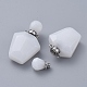 Faceted Natural White Jade Openable Perfume Bottle Pendants(G-E564-09A-P)-1