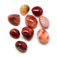 Natural Carnelian Stone Gemstone Beads, Tumbled Stone, Healing Stones for 7 Chakras Balancing, Crystal Therapy, Meditation, Reiki, Nuggets, No Hole/Undrilled, 19~30x15~24x10~19mm(G-S218-15)