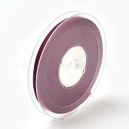 Rayon and Cotton Ribbon, Twill Tape Ribbon, Herringbone Ribbon, Purple, 1/4 inch(6mm), about 50yards/roll(45.72m/roll)(SRIB-F007-275-6mm)