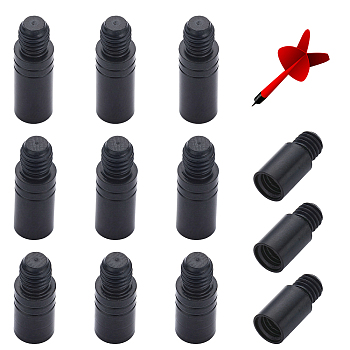 12Pcs 4 Style Brass Dart Weight Add Accentuator Tools, Darts Weight Adjuster, Bullet Shaped, Electrophoresis Black, 13.5~19x6mm, Inner Diameter: 4mm, Pin: 4.5mm, 3pcs/style