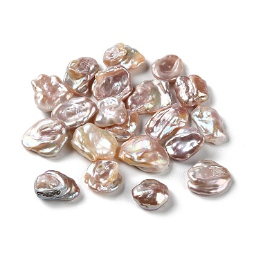 Rosy Brown Nuggets Keshi Pearl Beads