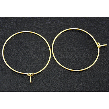 Golden Brass Earring Hoop