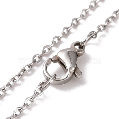 304 Stainless Steel Pepper Shape Pendant Necklace for Women(STAS-E154-19P)-4