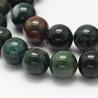 Natural Bloodstone Beads Strands(G-N0166-04-4mm)-3