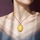Oval with Leaf Picture Locket Pendant Necklace(JN1037A)-6