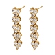 Flat Round Brass Micro Pave Clear Cubic Zirconia Stud Earrings(EJEW-H180-12G)-4